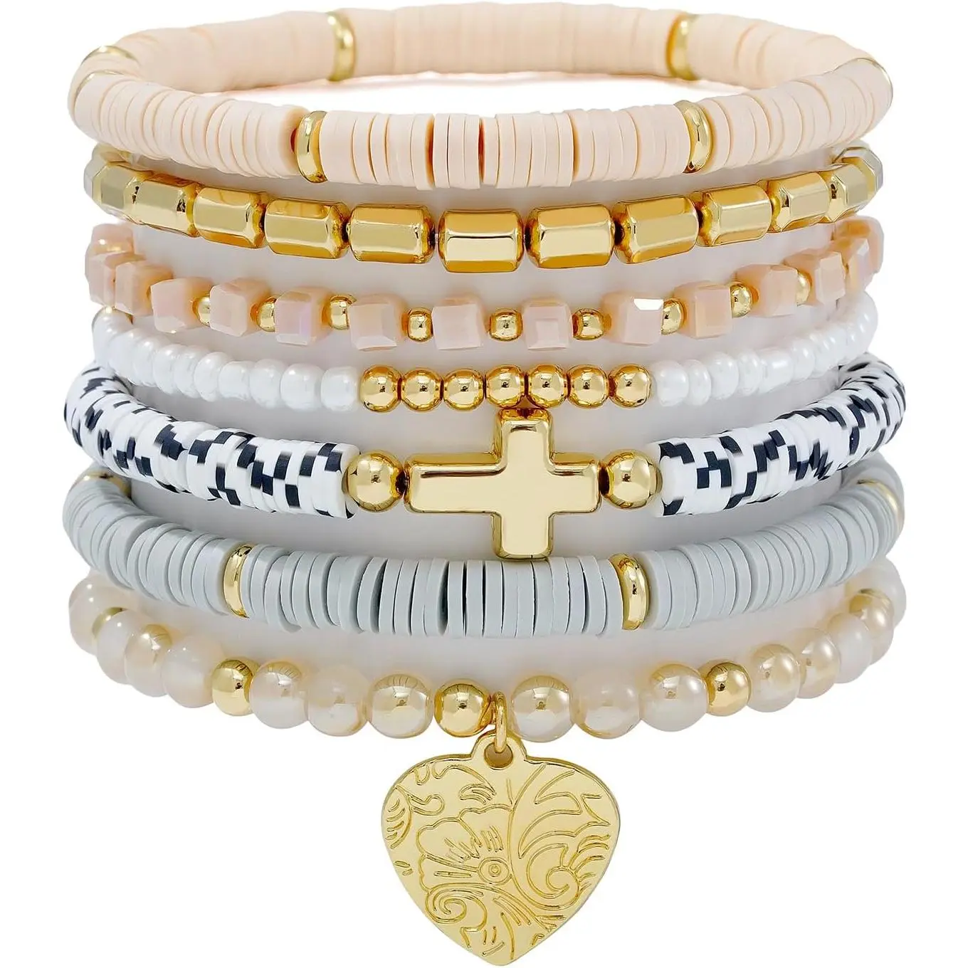 Y-Heart Cross Grey Set