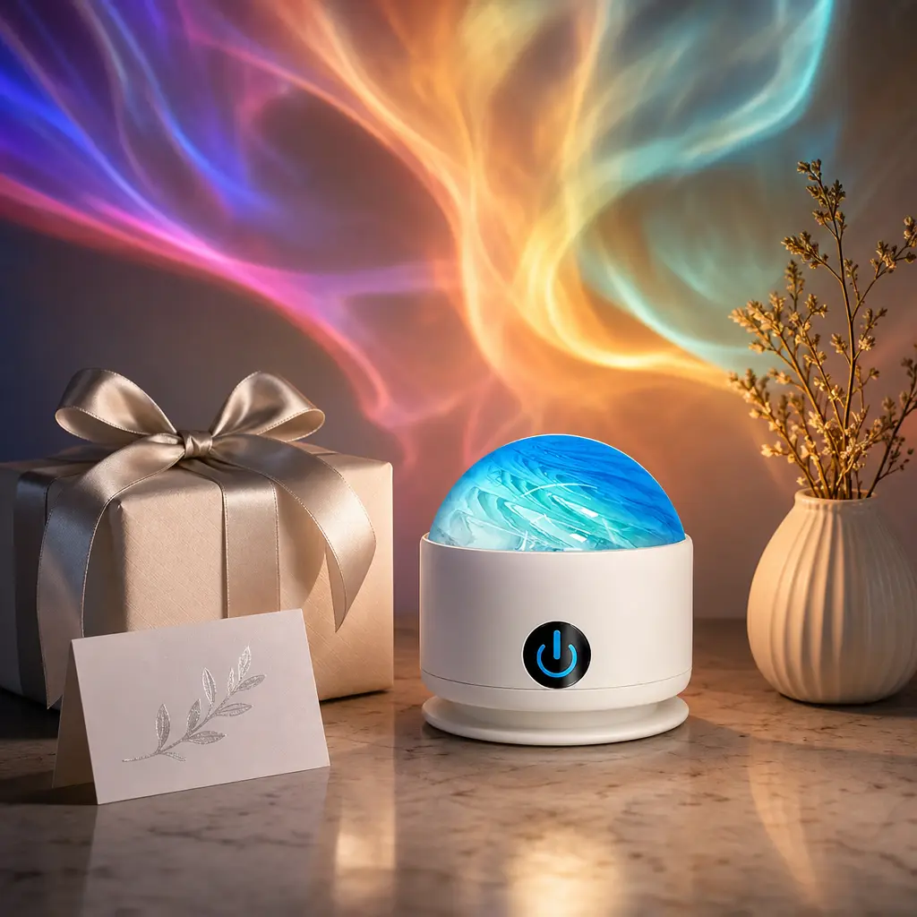 Northern Lights Aurora Projector - Trendy Teen Girl Gifts for Birthday, 18 Colors Galaxy Light Projector, Cool Mood Lighting Room Decor, Unique Gift Idea for Women Girls Mothers Day Christmas Present