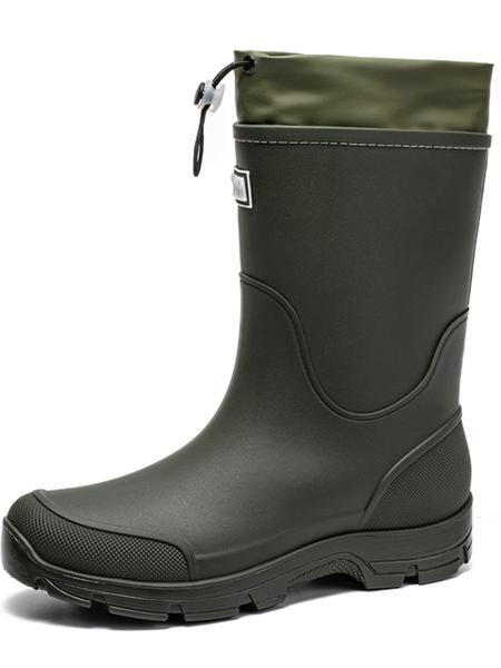 Men's & Women's High-Quality Anti-Slip Rain Boots with Cuff, Kitchen Shoes, Garden Shoes, Motorcycle Boots, Fishing Shoes, Army Green