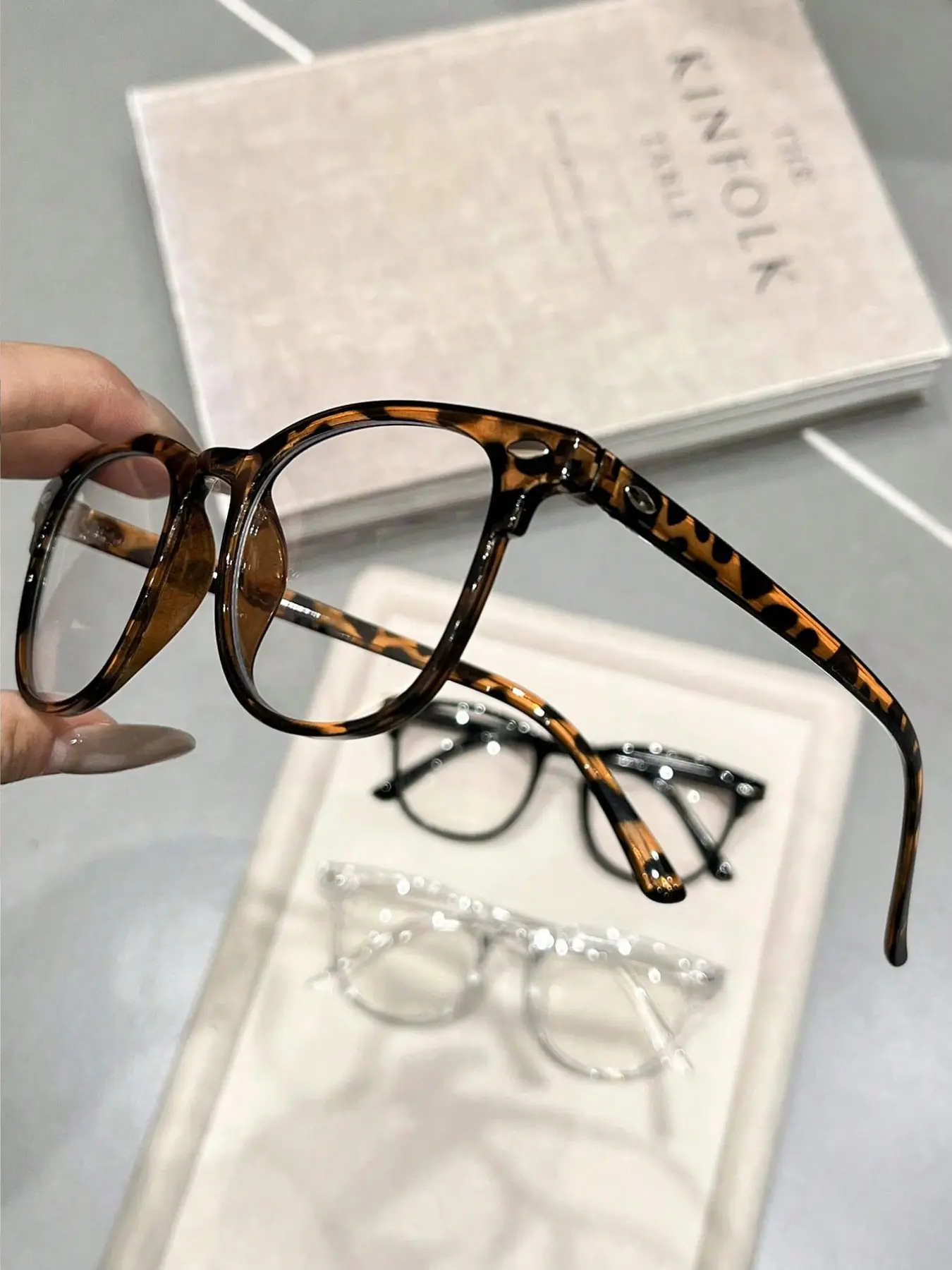 3 Pairs Unisex Square Glasses, Lightweight Fashion Frames for Computer, Gaming, TV, Phone, Reduce Eye Fatigue, Stylish Eyewear, Square Eyeglasses Frame