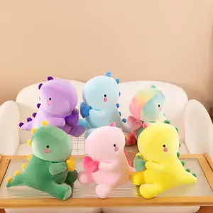 Dinosaur Stuffed Animal, Loving Soft Dino Plush Toys with Holding Heart, Sweet Romantic Anniversary Birthday Gift for Her Girls Boys Girlfriend(Pink,11.76 inch)
