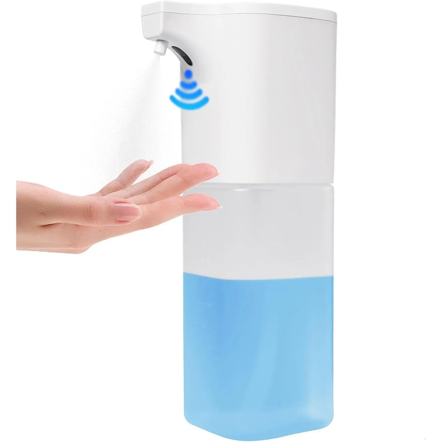 Touchless Alcohol Spray Dispenser Infrared Induction Sprayer Automatic Hand Sanitizer White 550ml 8.9x2.9x10.3cm