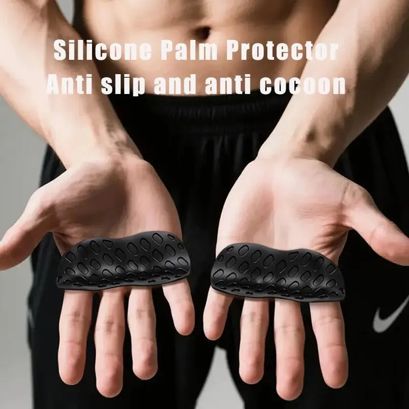 Silicone Fitness Grips Set, Workout Hand Grip, Bodybuilding Training, Hand Strengthener, Hand Protection, Non-Damaging, Gym Equipment, Silicone Exercise Tool