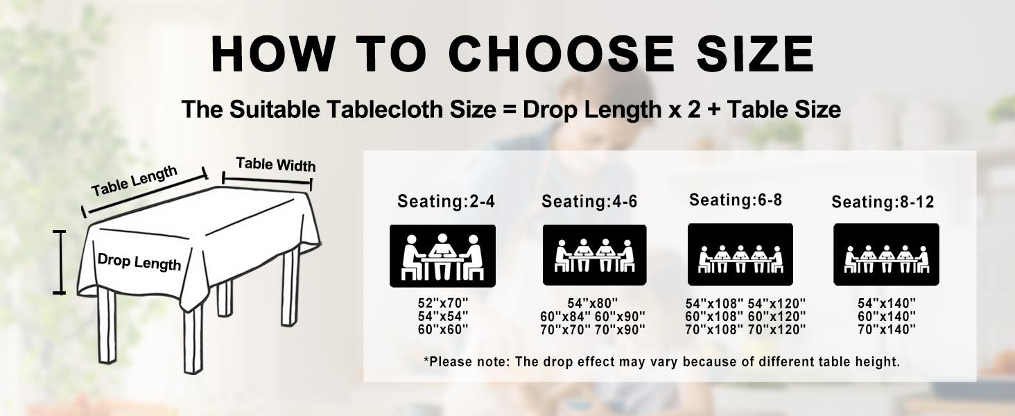 XWZO Clear Tablecloth Rectangle - 100% Waterproof Oilproof Stain Resistant Wipeable Vinyl Table Cloth, Transparent Cover Protector for Dining, Parties, 60 x 120 Inch