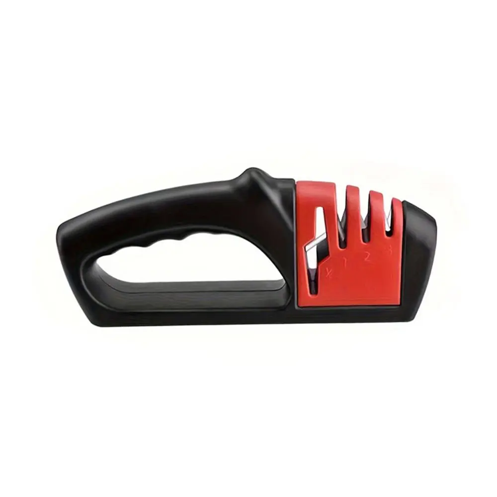 4-stage Professional Knife Sharpener, 1 Count Manual Knife Sharpening Tool, Kitchen Knife Sharpener, Kitchen Accessories, Kitchenware