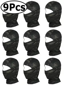 9Pcs Balaclava Face Mask, Ski Mask For Men Women Football, Lightweight Sheisty, Shiesty Sun Hood UV Protector Cycling