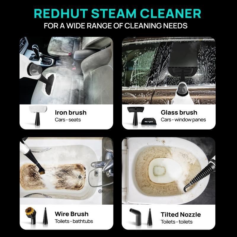 Pressurized Handheld Multi-Surface Natural Steam Cleaner with 12 pcs Replacement Parts , Multi-Purpose Steamer for Home Use, Kitchen and Car Pressurized Handheld Multi-Surface Natural Steam Cleaner with 12 pcs Replacement Parts , Multi-Purpose Steamer for Home Use, Kitchen and Car