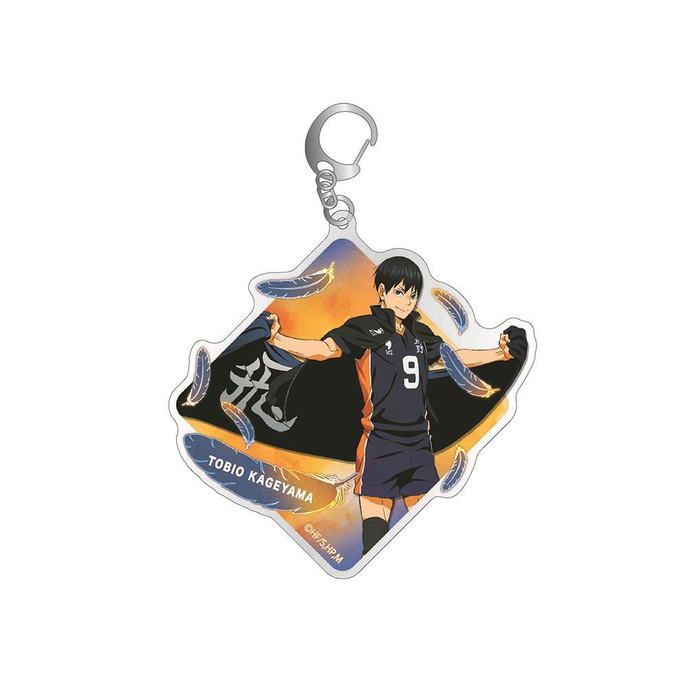Anime peripherals Keychain Accessories Shoyo Hinata figure Tobio Kageyama Oikawa Tooru Bag Pendant Acrylic Key Ring friends Gift