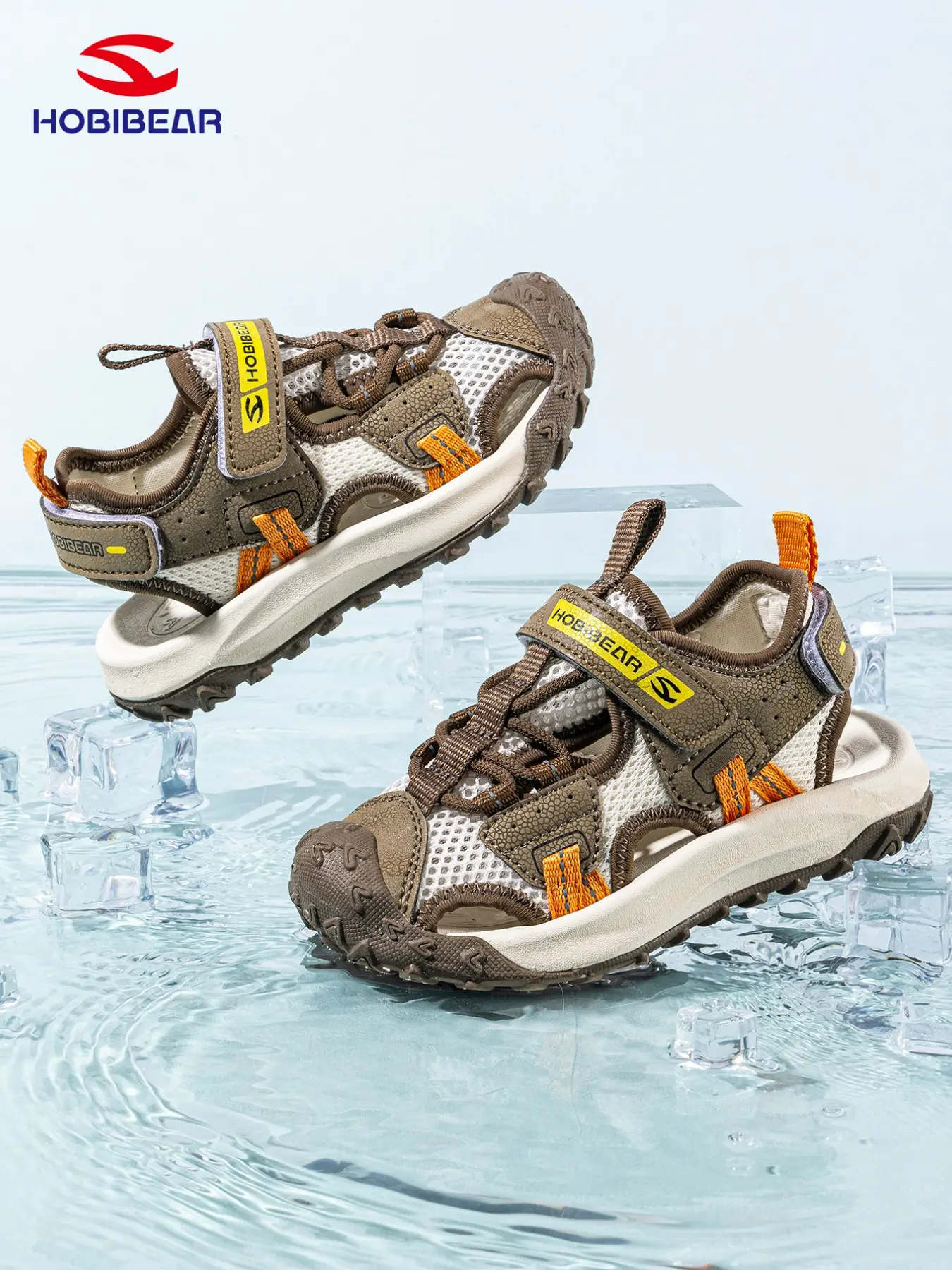 Hobibear Summer Breathable Anti-Kick Patchwork Sports Sandals, Unisex Lightweight Beach Shoes, Casual All Seasons