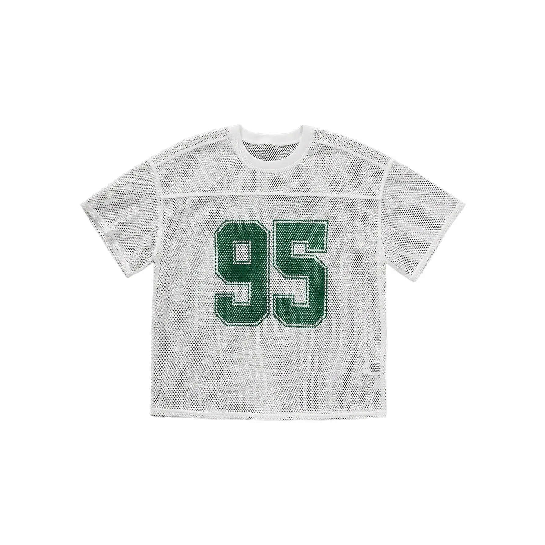 Number Print Jersey Shirt Crew Neck Short Sleeve Mesh Tee Tops Casual Football Jersey Shirts