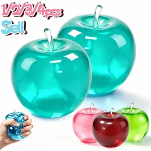 Fruit Apple Squishy Toy - 3Colors Slow Rebound Stress Relief, Soft Q-Press Fidget Toy, Kids Anxiety Relief, Party Gift, Birthday Gift, Decompression Squeeze