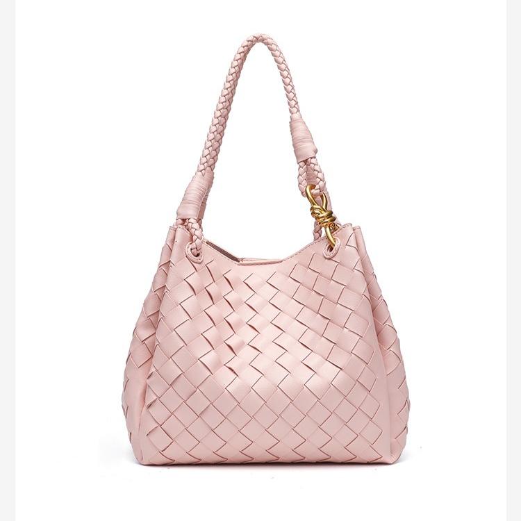 M6193 Women's Fashion Hand-woven Portable Tote Bag 2026 New Personalized Shoulder Crossbody Parachute Bag