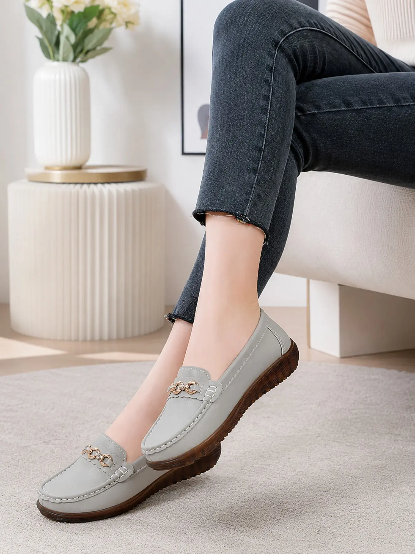 Women's Spring Summer New Flat Shoes, Versatile Soft Sole Oxford Shoes, Low Top Maternity Shoes, Comfortable Single Shoe