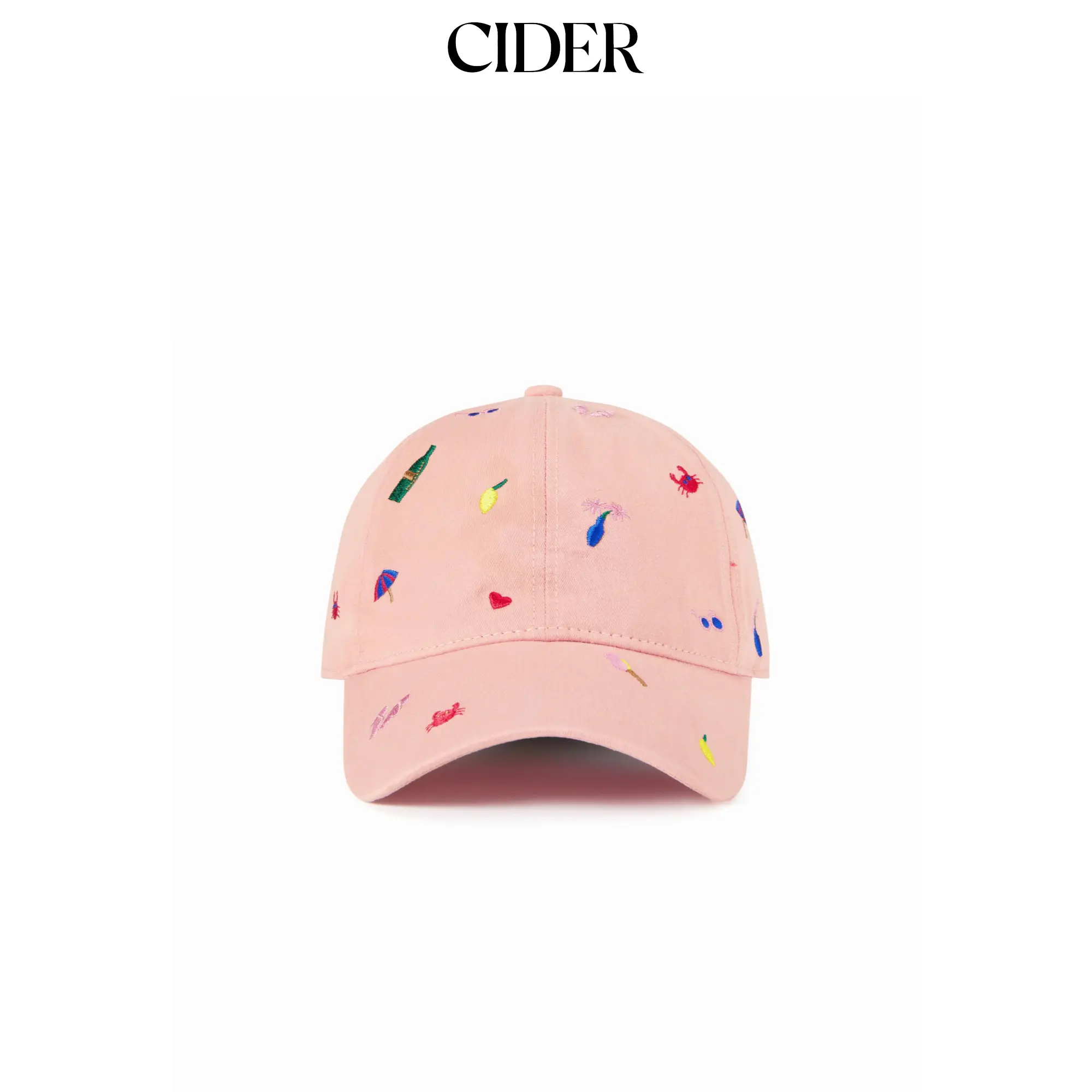 Cider CRAB & HEART EMBROIDERED BASEBALL CAP