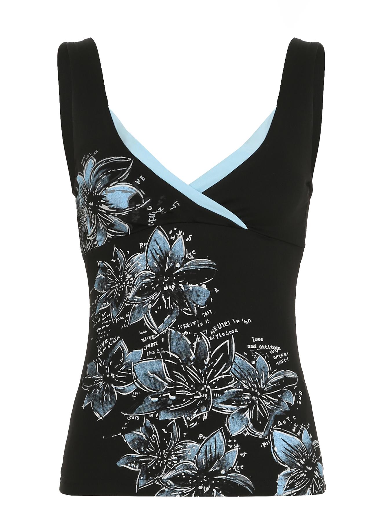 Women's Floral Print Tank Top, Casual Sleeveless Top for Holiday Vacation Daily Wear, Ladies Clothes for Summer