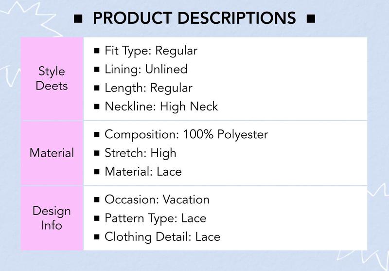 Cider [2 colors, size 0-10] Lace High Neck Lettuce Trim Long Sleeve Top