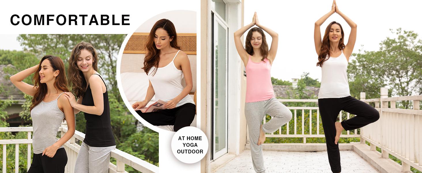 Women's Basic Solid Camisole Adjustable Spaghetti Strap Tank Top Women's Basic Solid Camisole Adjustable Spaghetti Strap Tank Top