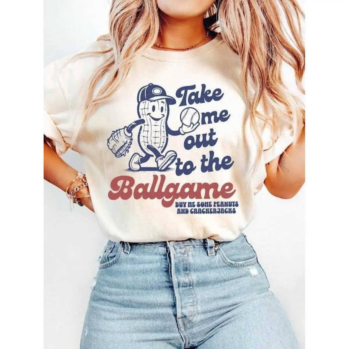 Baseball Game Day Tshirt, Take Me Out To Ballgame Tee, Vintage Sports Baseball-Shirt, Retro Summer Sweatshirt, Men Women OT0L