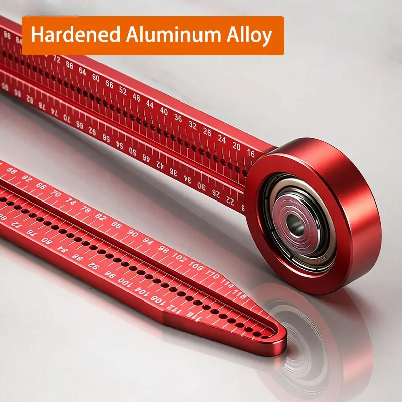 Universal Mini Portable Precision Drawing Compass for Woodworking, Aluminum Alloy Concentric Shaft, Essential Tool for Painting, Engineering, Decoration