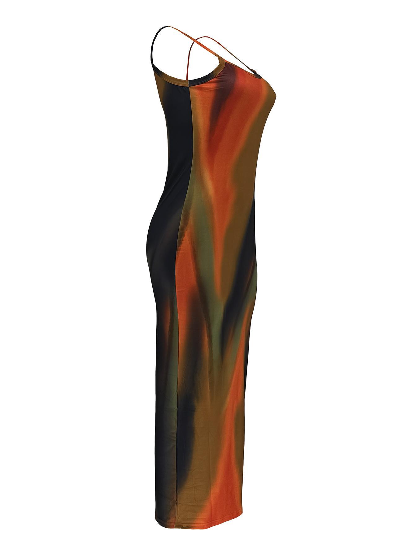 Floral Print Backless Spaghetti Strap Cami Dresses for Women, Casual Chic Fitted Sleeveless Scoop Neck Bodycon Dress, Birthday Dresses 2024, Summer Outfits, Dresses for Women, Fashion Women's Dress for Beach Holiday