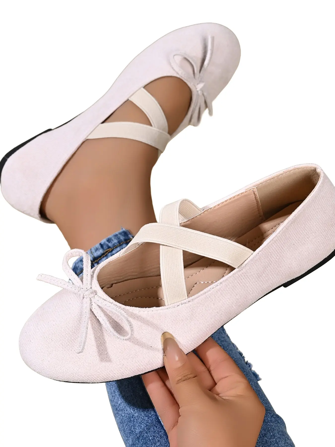 Elegant Low-Heeled Ballet Flats, Versatile and Stylish, Perfect for Any, Essential for Lazy Days, Comfortable and Chic Shoes, Ballerina Flats Shoes