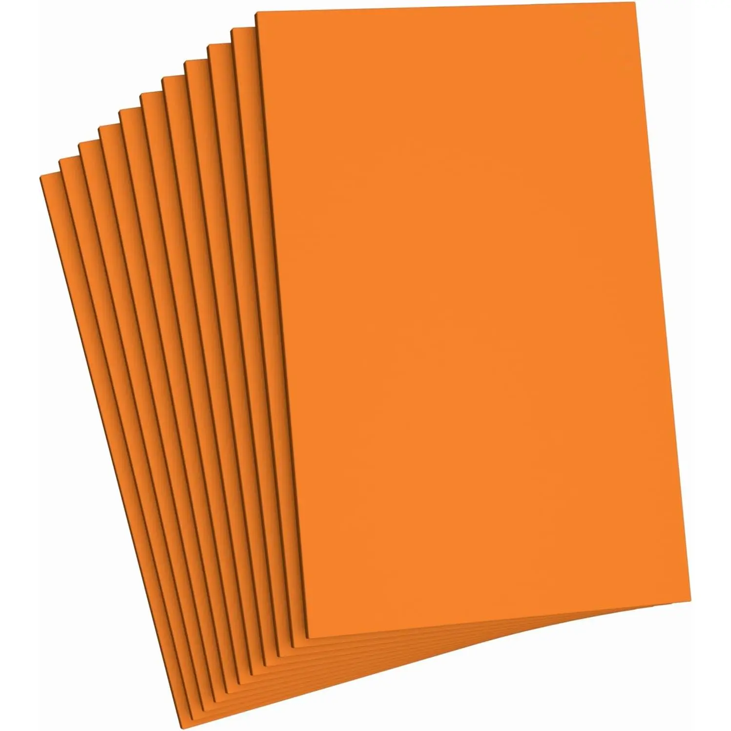 Orange  Sheets Crafts, 8.5x5.5 Inch Eva Color Craft  Paper for Crafts Project Classroom Scrapbook DIY  (Orange-10 Sheets)