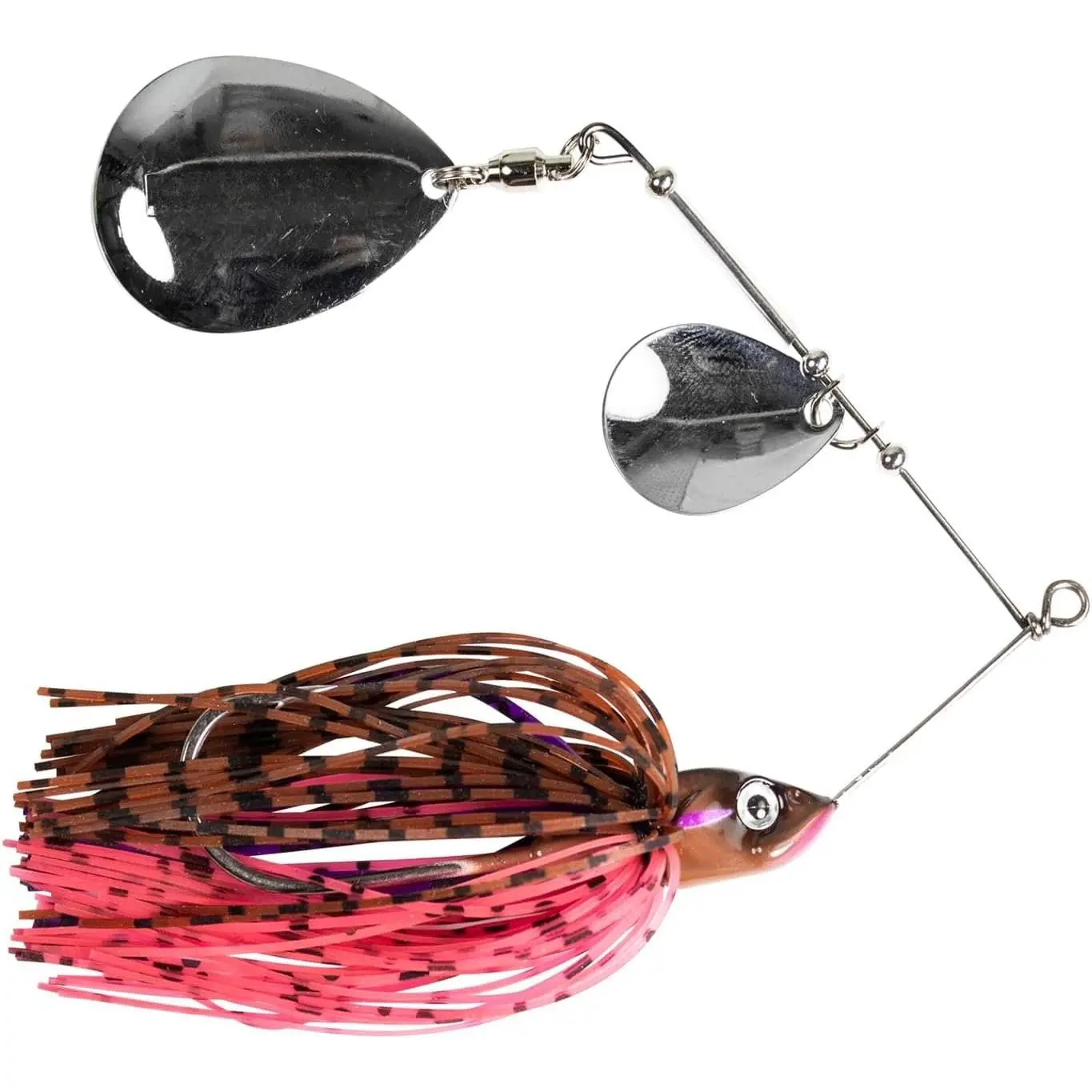 Spinner Baits for Bass Fishing with Skirt Jig | Double Willow Leaf Metal  Spinning Fishing Lure  Emits High Vibration Attracts and Cast Big Fish | Effective Swim Bass Jigs Plastic