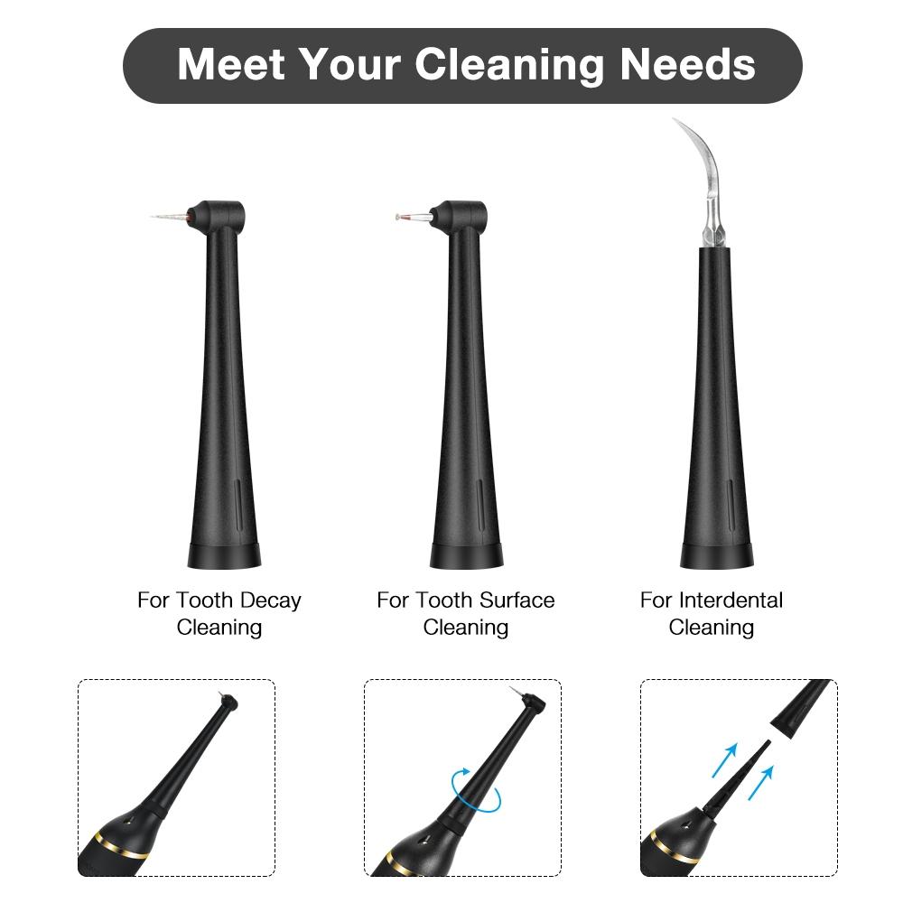 Electric Teeth Cleaner Toothbrush with 3 Cleaning Modes, Includes 3 Brush Heads, Oral Care Tool for Daily Use, Oral Hygiene Routine