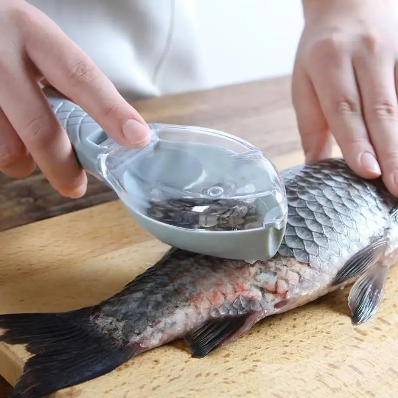 Fish Skin Brush Scraping Fishing Scale Grater Remover Peeler Scaler Scraper Tool
