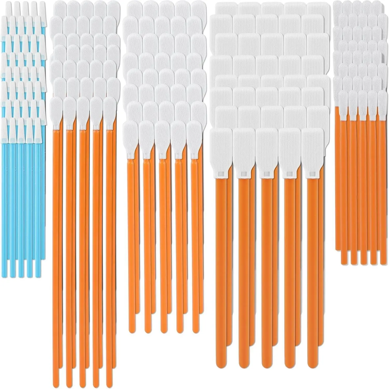 Cleaning Swab Kit - Microfiber Knitted Polyester Sticks (5 Type) Lint Free for Printer, Gun, Optics Lens, Camera, Arts and Crafts, Automotive Detailing (FA501)