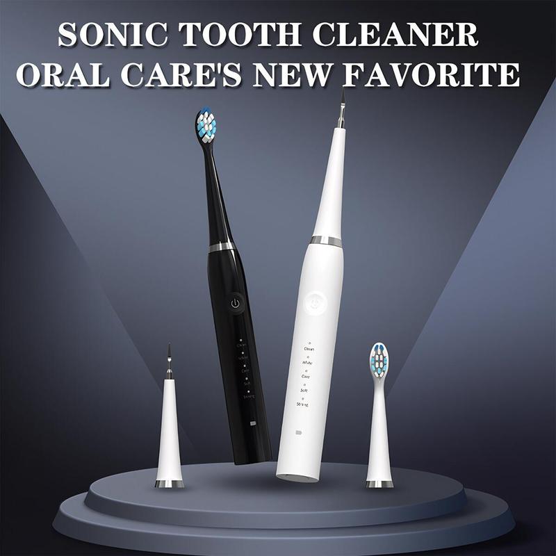 2in1 Multifunctional Plaque/Tartar Remover Electric Toothbrush, Cleaning Kits for Teeth, Calculus Remover Tartar Cleaning With Replaceable Toothbrush Heads, Waterproof Teeth Brush Kit At Home And Travel