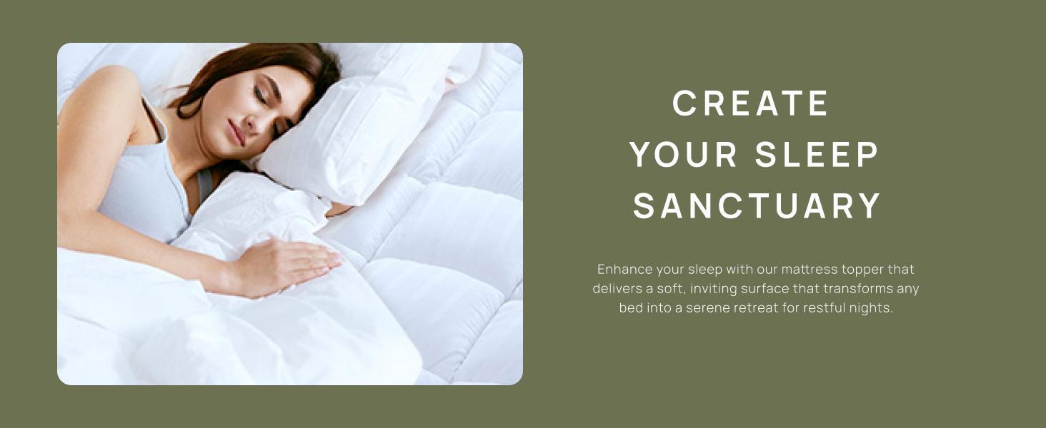 Thick Pillow Top 3 Inch Mattress Topper King Size for Firm Mattress, Cooling Cotton Hotel Mattress Bed Topper for Cloud Like Sleep & Back Pain, Plush Soft Pad, Fit to 6"-22" Mattress