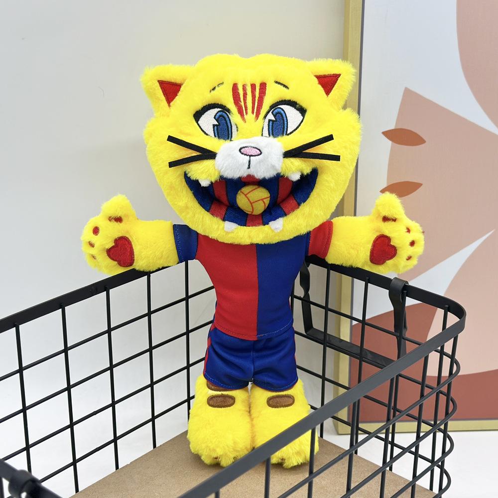 New 31CM Football Mascot Cat Plush Toy Football Plush Cat Mascot Football Cat Plush Toy The Bunny Doll Stuffed Animal Soft Toy