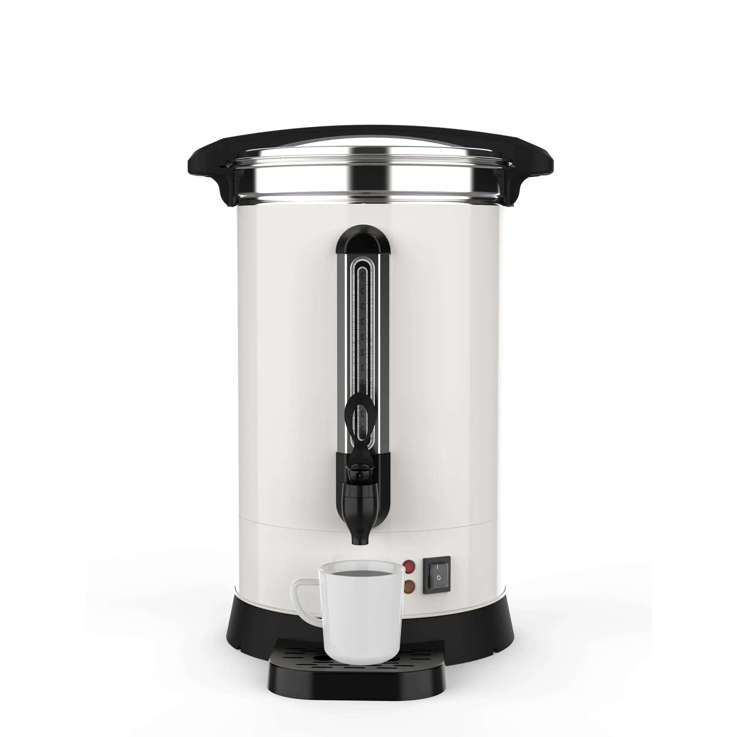 14L Stainless Steel Commercial Coffee Urn - Double Wall Hot Beverage Dispenser with Tap, Multi-Size Capacities for Events, Buffet Catering (Home Supplies, Coffee/Tea Serving)