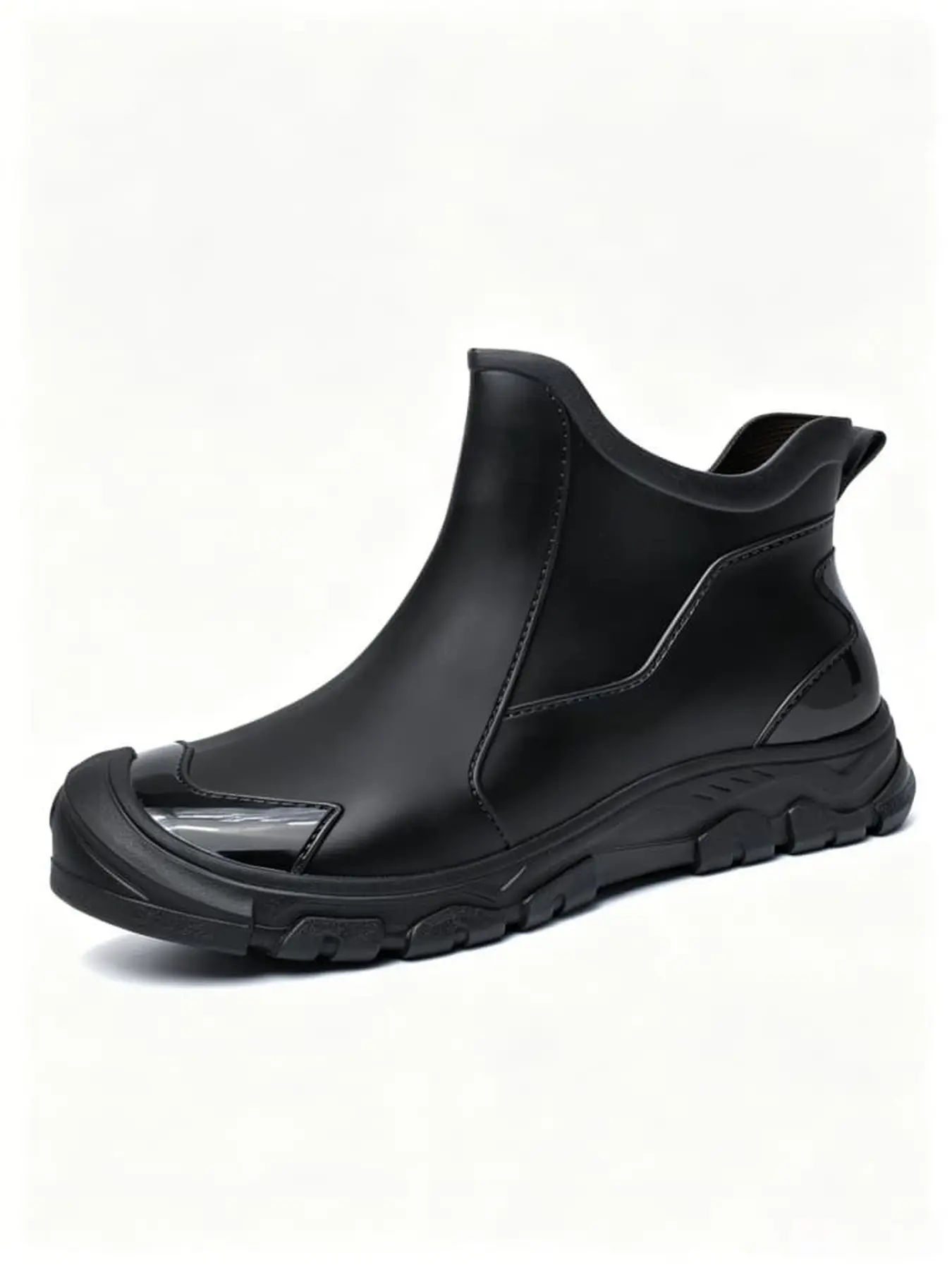 Unisex All-Season Waterproof Low-Cut Rain Boots, Durable Anti-Slip Sole, Windproof & Warm, Ideal for Outdoor Activities