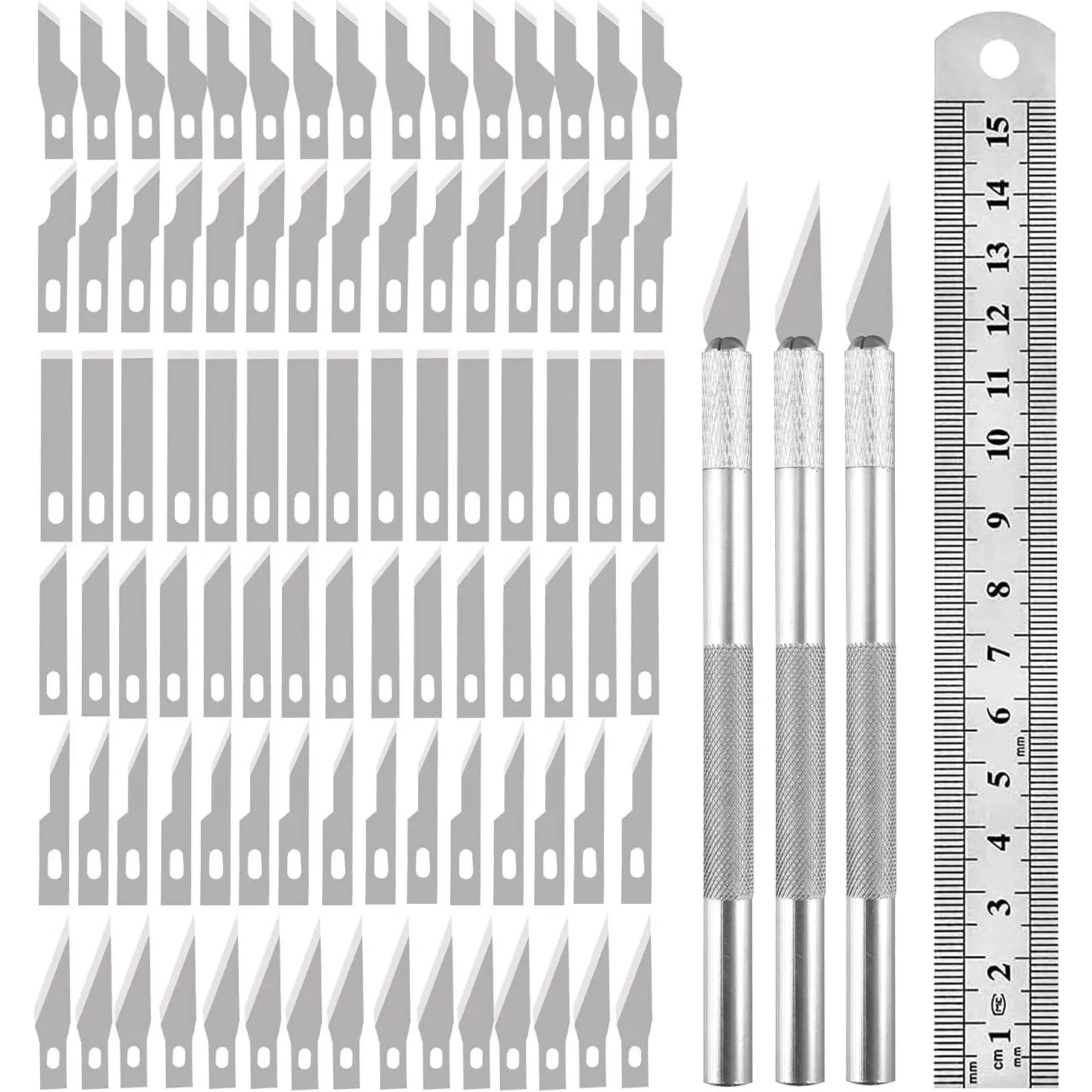 90PCS Precision Craft Knife Blades Set for DIY Artwork Cutting Models Scrapbook