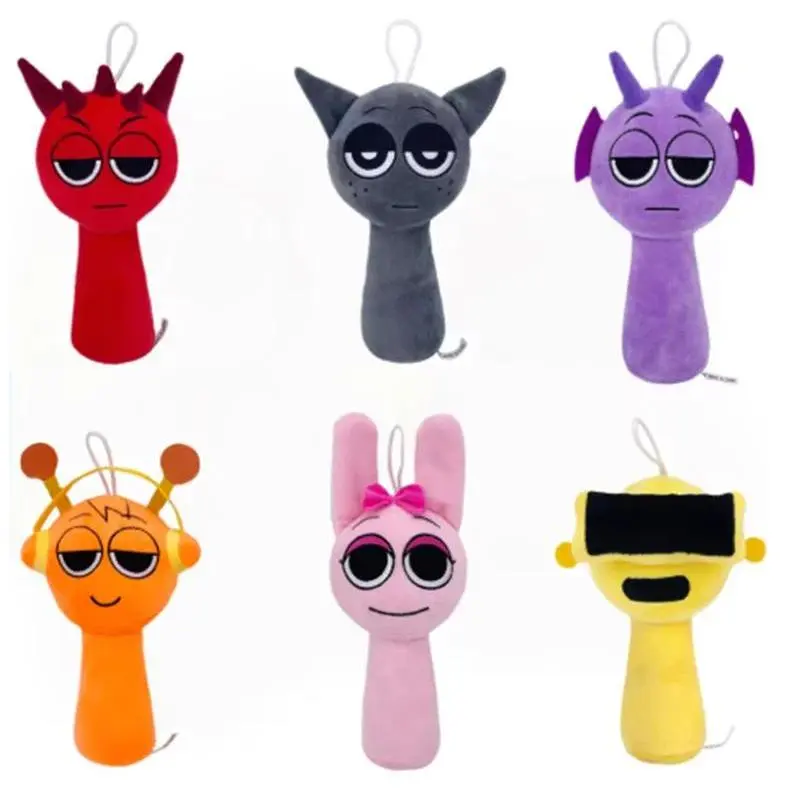 New Sprunki Plush Game Character Dolls - Dr. Harrison Quest, Wenda Gray Stuffedanimals by Hunan Sunny & Sandy Toys, Navy Soft Adorable Stuffed Cute Collectible, Cuddly Doll Gift Desk Fidget Buddy (Toys & Hobbies Classic Novelty Stress Relief Peripherals),