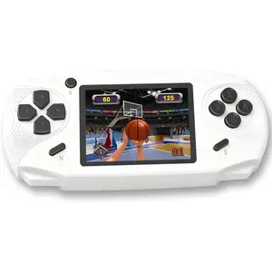 16 Bit Handheld Games for Kids Preloaded 220 Retro Video Games with 3.0'' Large Screen Portable Rechargeable Electronic Gaming Player Toy Gifts for Boys Girls (White)