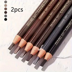 2pcs Waterproof Eyeliner Pen Set, Long-Lasting Waterproof Makeup Stick, Sweat-Proof & Smudge-Resistant Formula, Suitable for All Skin Types, Eye Pencils, Eye Makeup Supplies, Eye Makeup Products