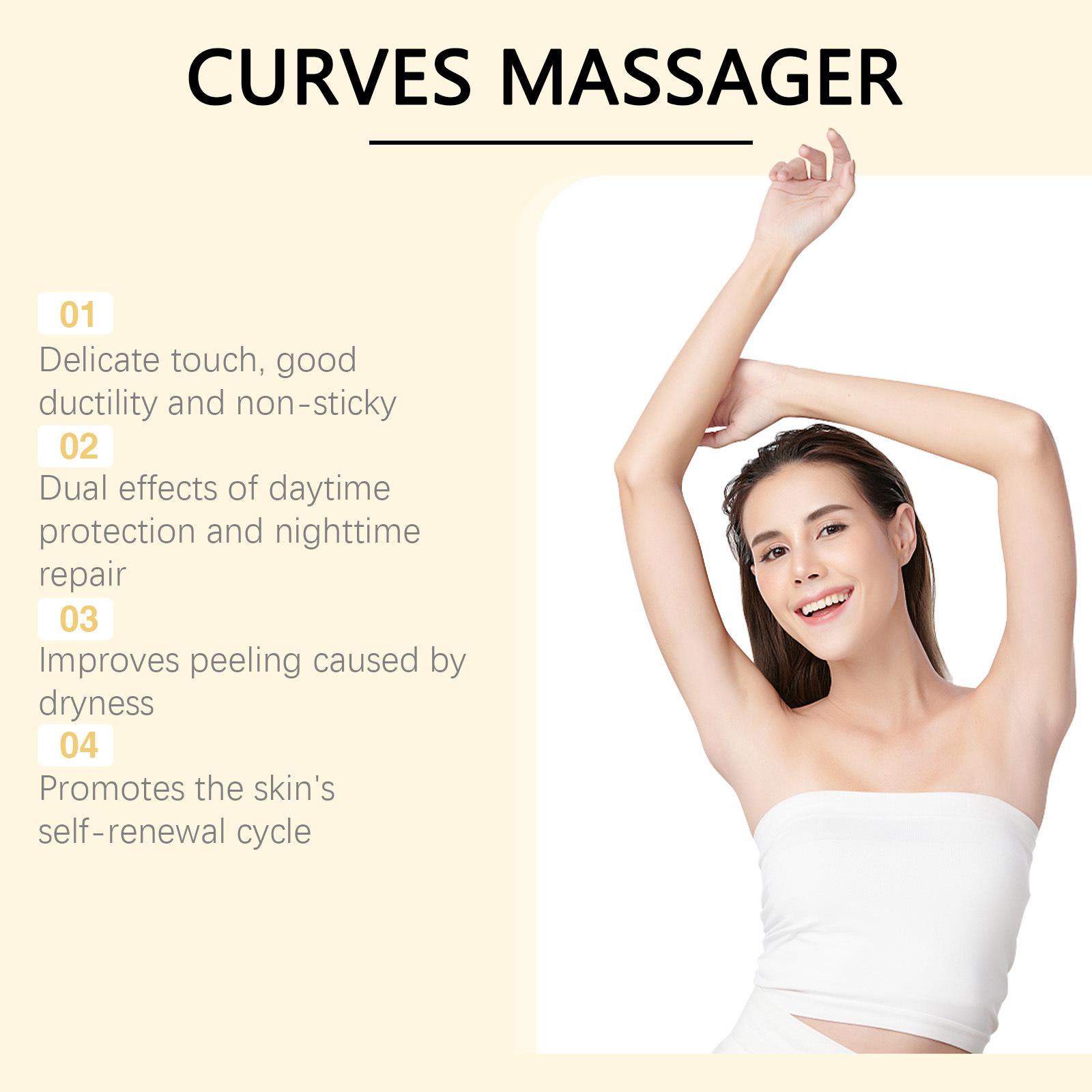 3 Pack OCEAURA Massager Hot Cream with Built-in Roller | 2-in-1 Lifting Body Massager with Coffee Extract | 100g Firming Cream for Skin Tightening & Deep Hydration, Visibly Smooths Skin Texture, Suitable for All Skin Types