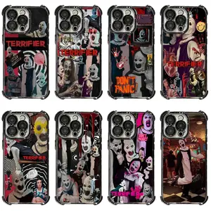 Terrifier Art The Clown Phone Cases For iPhone 17 Promax 17E 16 15 14 13 12 11 Pro Max 17Air Plus & Samsung Galaxy S26 S25 S24 S23 S22 S21 FE Ultra Plus Anti-Fall Transparent shockproof protection Soft silicone Back Cover