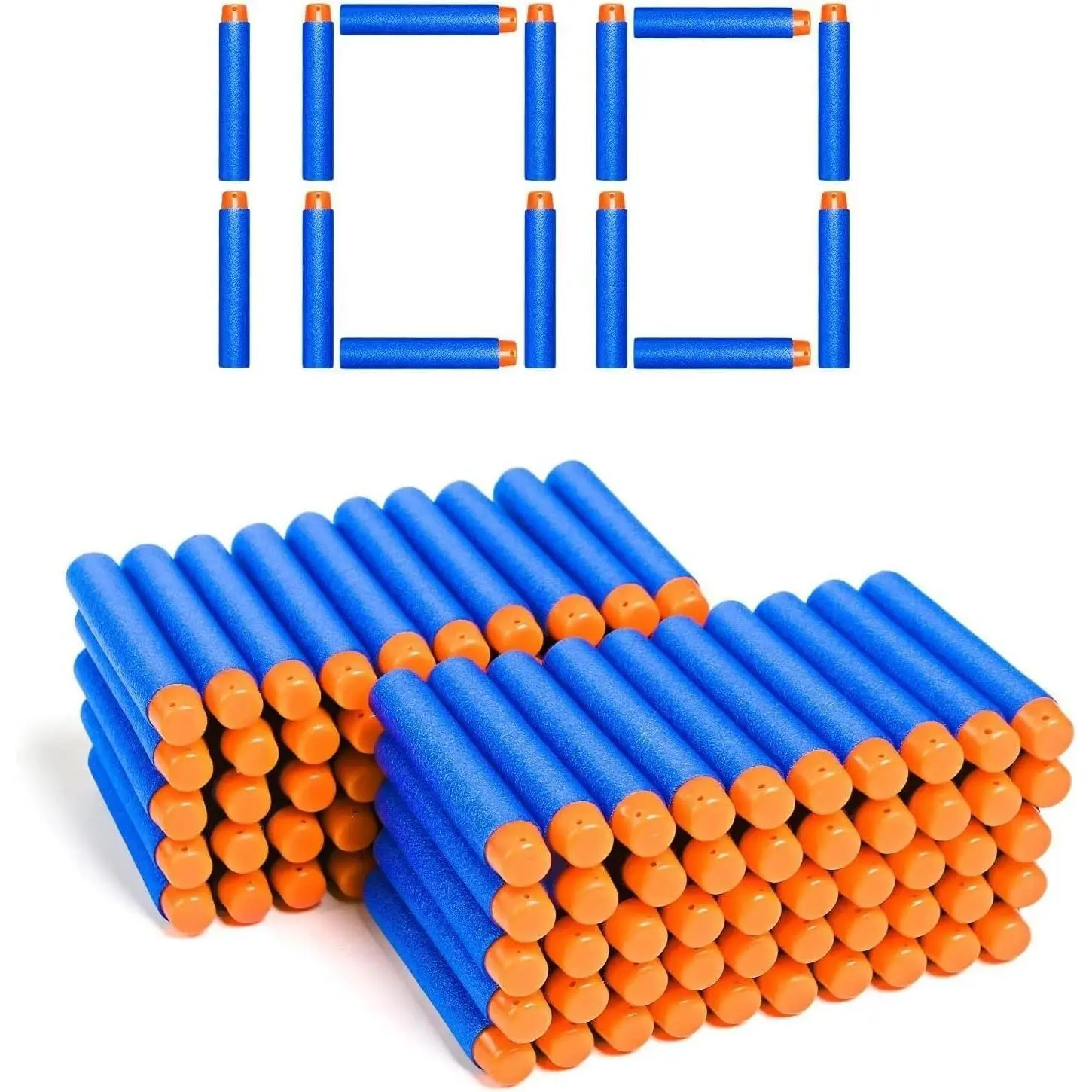 Nerf Strike Blaster Compatible Dart Bullets Set - Compatible with All Elite 2.0 Series Blasters, Blue, Compatible Set