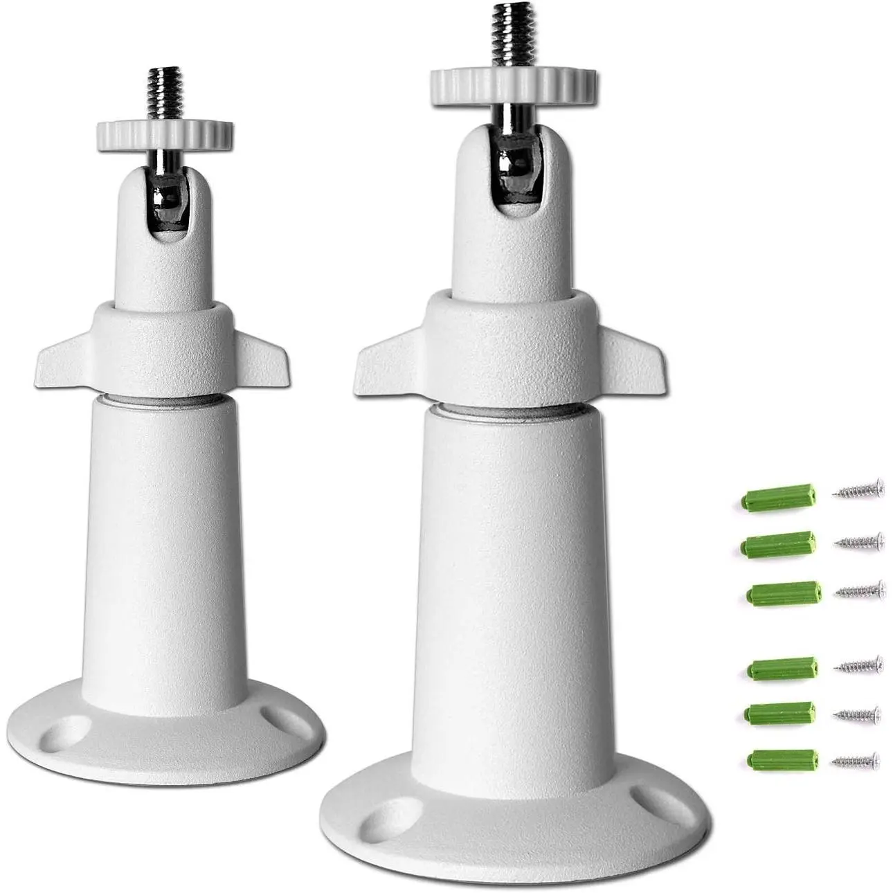 2 Pack Security Camera Wall Mount Bracket 1/4" Adjustable Mount | Indoor/Outdoor Mount Compatible with Arlo, WYZE, Amcrest, TENVIS, Faleemi, Wansview, CCTV Camera and Other Compatible Models