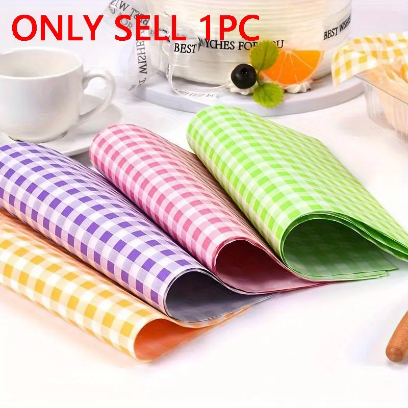 100 Sheets, Wax Paper Sheets, Grease Resistant Food Wrapping Paper, Disposable Food Wrappers, For Sadnwich, Sandwich, Hamburger, Fried Chicken, And More, Kitchen Gadgets, Kitchen Stuff, Kitchen Accessories, Party Supplies