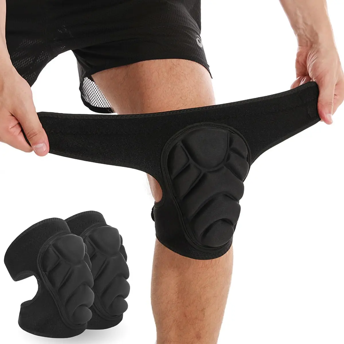 Volleyball Knee Pads for Women & Men, Dance Knee Pad for Women Men Wrestling Knee Pad Wrestling Gear, Crash Pad Roller Skating Gear Knee Protector Soft Knee Pads for Work (X-Large)
