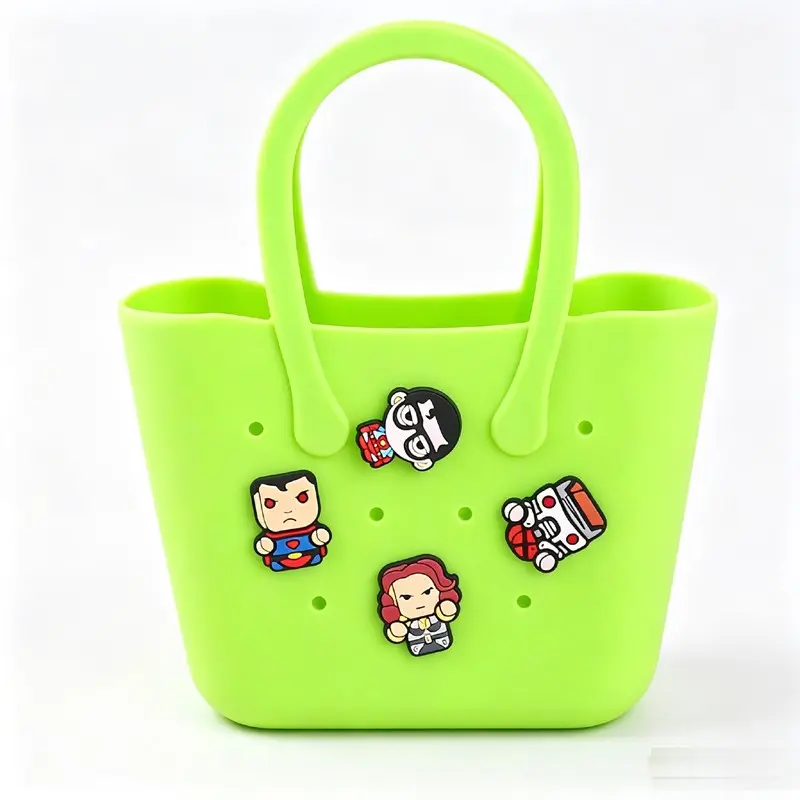 Cartoon Silicone Bag for Kids, DIY Creative Coin Purse, Beach Bag, Soft and Durable, Easy to Clean, Large Capacity, Multiple Colors Available