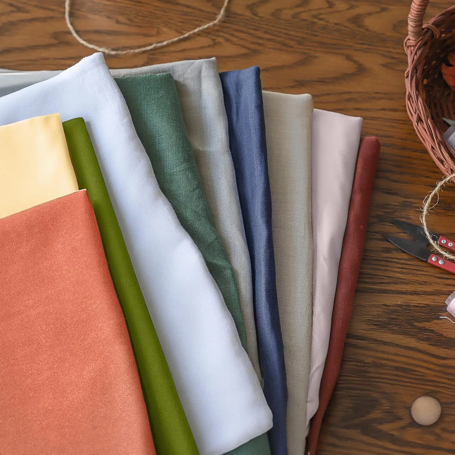 100% Natural Pure Linen Fabric, 78 Inch Wide by The Yard, Plain Solid Color for Sewing, Embroidery, Clothing, Needlework, Bags, Tablecloths, Garments & Craft AccessoriesGift