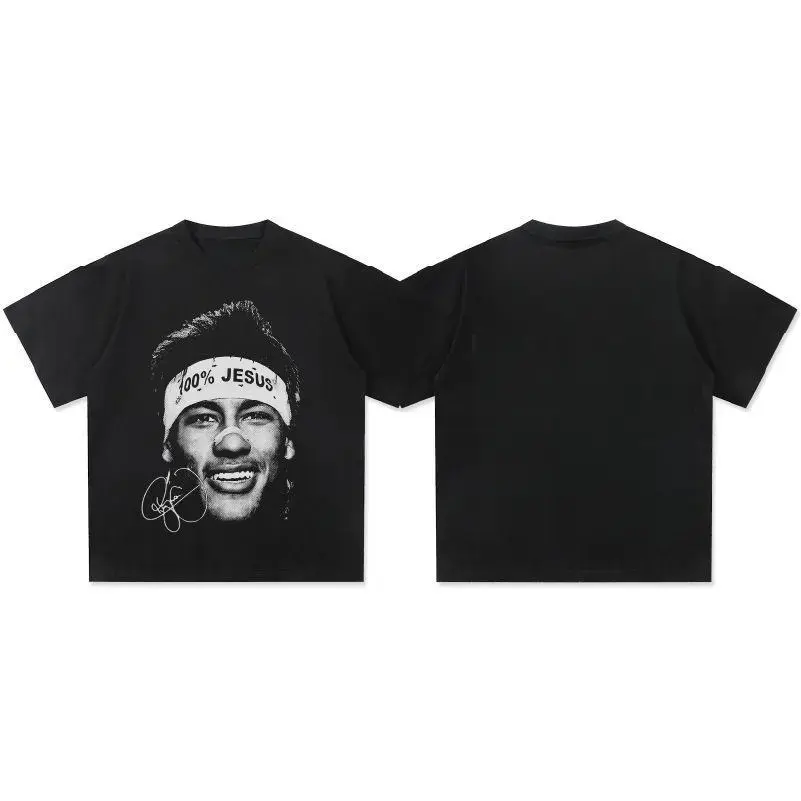 New oversized Neymar Jr. jersey for 2021, number 11, basic style, breathable cotton, comfortable and soft, unisex, for men and women, four seasons, daily wear, casual gift, Brazilian football fashion, digital print, limited offer.