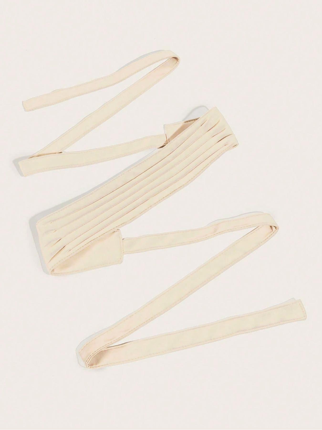 1 Piece Fashion Lace Up Front Design Wide Belt, Casual Trendy Waistband, Casual PU Leather Waist Sash for Women & Men, Fashion All-match Clothes Accessories