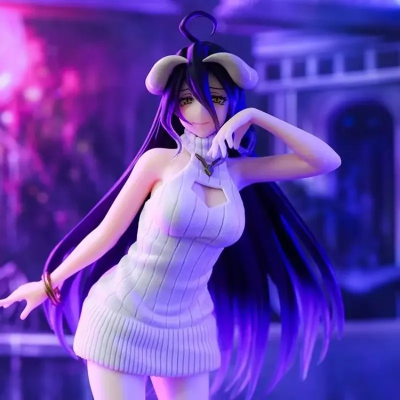 Overlord Ymir Bed Knit Dress Figure, Elegant Halter Top, Gradient Hair, Gold Eyes, PVC Material, Collectible Figurine, Collectible Figures, Collectible Items